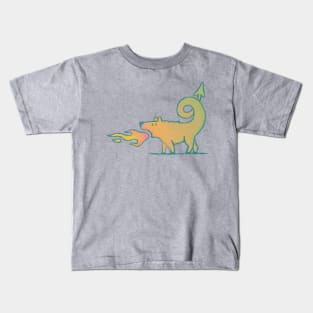 Dinkum,  the Dragon Dingo - for light background Kids T-Shirt